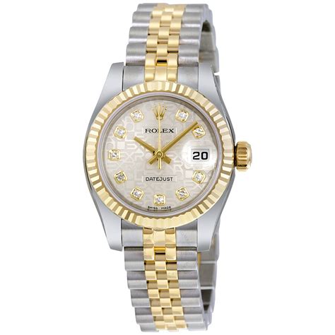 silver and gold womens rolex